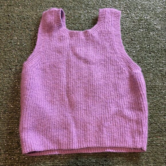 Women’s MIU MIU Crystal Jeweled Stretchy Tank Top Size 36 / XS purple Top AUTH - Picture 4 of 9